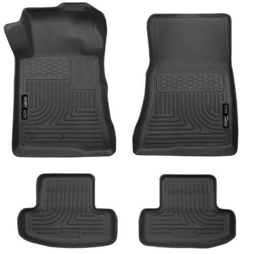 Picture of Husky Liners 10 - 12 Ford Mustang WeatherBeater Combo Black Floor Liners