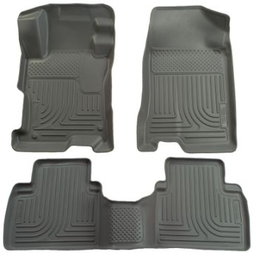 Picture of Husky Liners 06 - 11 Honda Civic (4DR) WeatherBeater Combo Gray Floor Liners