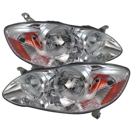 Picture of Xtune Toyota Corolla 03 - 06 Crystal Headlights Chrome HD - JH - TC03 - AM - C