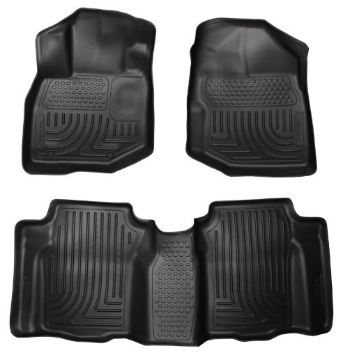Picture of Husky Liners 09 - 12 Honda Fit WeatherBeater Combo Black Floor Liners