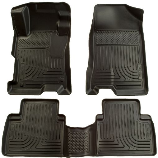 Picture of Husky Liners 04 - 09 Toyota Prius WeatherBeater Combo Black Floor Liners