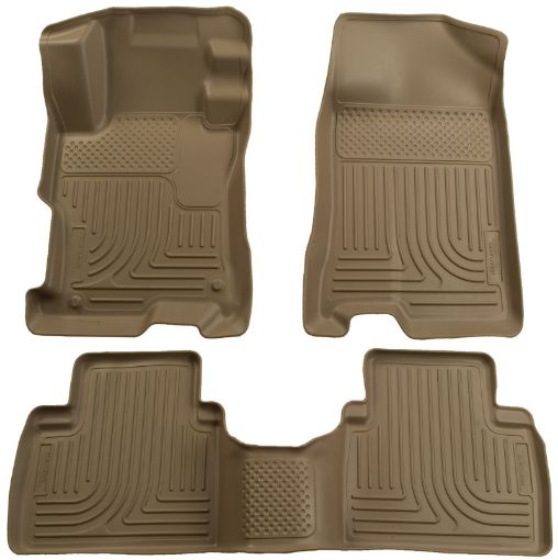 Picture of Husky Liners 04 - 09 Toyota Prius WeatherBeater Combo Tan Floor Liners