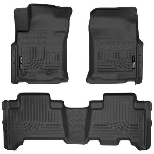 Picture of Husky Liners 10 - 12 Toyota 4RunnerLexus GX460 WeatherBeater Combo Black Floor Liners