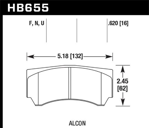 Picture of Hawk Alcon Street HPS Brake Pads