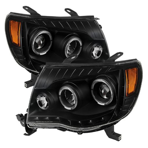 Picture of Xtune Toyota Tacoma 05 - 11 Halo Projector Headlights Black PRO - JH - TT05 - LED - BK