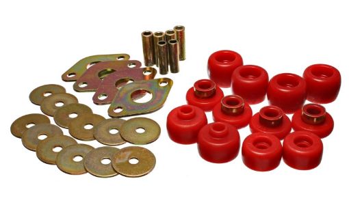 Picture of Energy Suspension 93 - 98 Toyota T100 Red Body Cab Mount Set