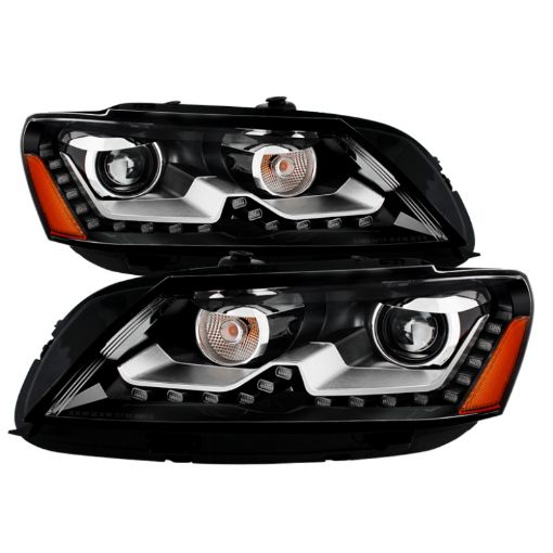 Picture of Xtune Volkswagen Passat 12 - 14 OE Projector Headlights Not Compatible w Hid Black PRO - JH - VP12 - NA - BK