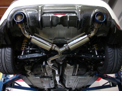 Picture of Injen 13 - 20 Subaru BRZToyota 86 2.0L 4cyl SS CB Exhaust w Dual Injen Embossed Muffler