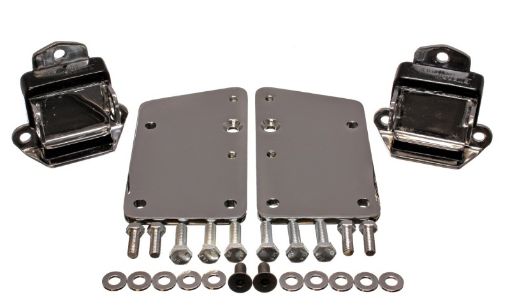 Picture of Energy Suspension LS Series Black Motor Conversion Set - Chrome Plated