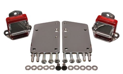 Picture of Energy Suspension LS Series Red Motor Conversion Set - Chrome Plated