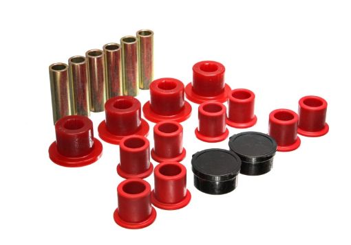 Picture of Energy Suspension 98 - 11 Ford Ranger Red Rear Leaf Spring Bushing Set