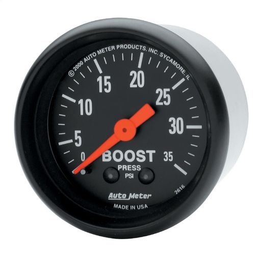 Picture of Autometer Z Series 52mm 0 - 35 PSI Mechanical Boost Gauge