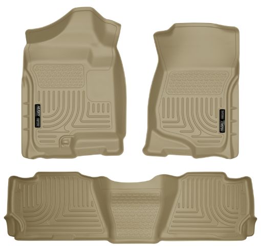 Picture of Husky Liners 07 - 13 GM EscaladeSuburbanYukon WeatherBeater Tan Front 2nd Seat Floor Liners
