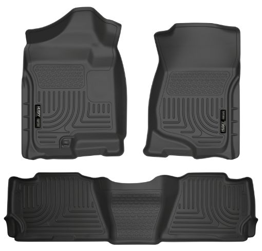 Picture of Husky Liners 07 - 13 GM Escalade ESVAvalancheSuburban WeatherBeater Black Front2nd Row Floor Liners