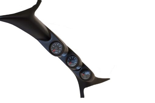 Picture of Autometer 99 - 07 Ford PowerstrokeSD Black Triple Pillar Gauge Kit