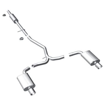 Picture of MagnaFlow 11 - 13 Ford Explorer V6 3.5L SS Catback Exhaust Dual Split Rear Exit w 3.5in SS Tips