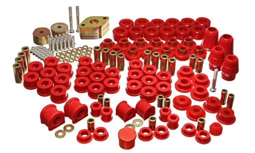 Picture of Energy Suspension 07 - 11 Jeep JK 4dr Red Hyper - Flex Master Bushing Set