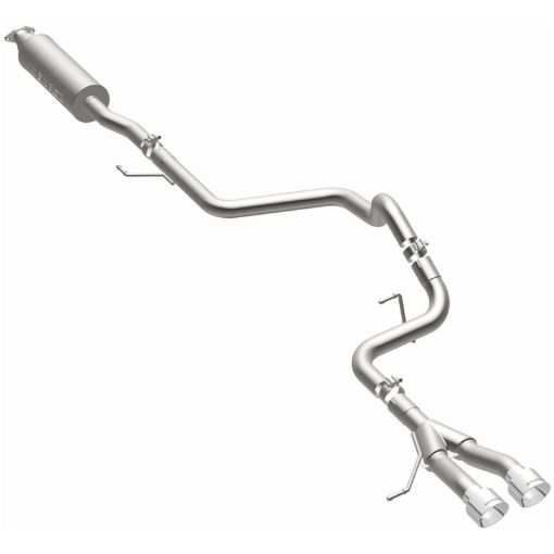 Picture of MagnaFlow 13 Hyundai Veloster 1.6L Turbo Dual Center Rear Exit Stainless Cat Back Perf Exhaust