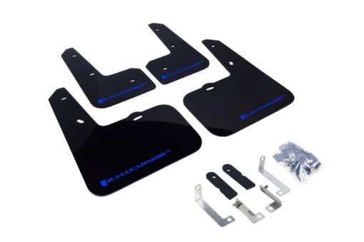 Picture of Rally Armor 12 - 18 Hyundai Veloster Black UR Mud Flap w Blue Logo