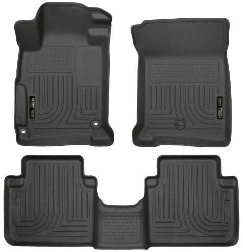 Picture of Husky Liners 2013 Honda Accord WeatherBeater Black Front 2nd Seat Floor Liners (4 - Door Sedan Only)