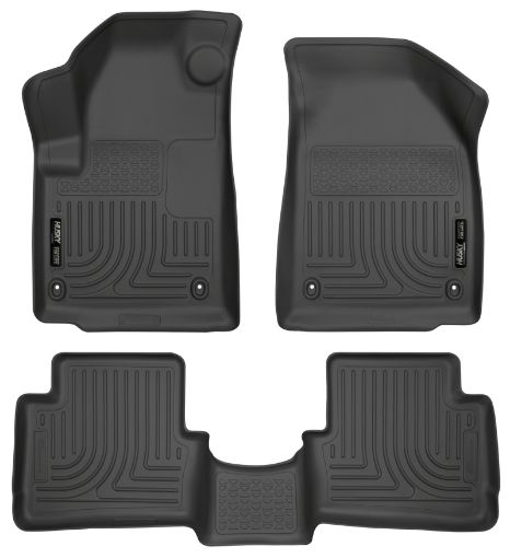 Picture of Husky Liners 2013 Dodge Dart WeatherBeater Black Front 2nd Seat Floor Liners