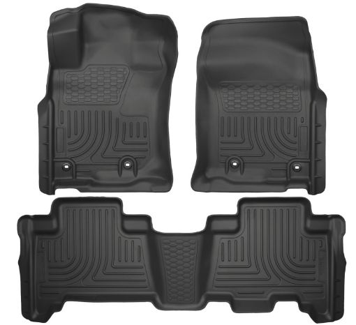 Picture of Husky Liners 2013 Toyota 4Runner WeatherBeater Black Front 2nd Seat Floor Liners