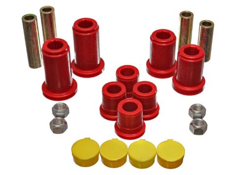 Picture of Energy Suspension 98 - 99 TahoeYukonDenali 98 - 95 K5 Blazer 4WD Red Front End CA Bushing Set