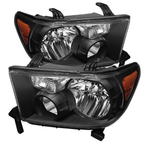 Picture of Xtune Toyota Tundra 07 - 13 Toyota Sequoia 08 - 13 OEM Style Headlights Black HD - JH - TTU07 - AM - BK