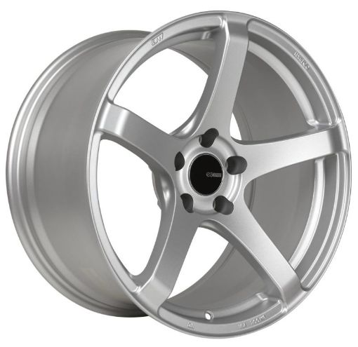 Picture of Enkei Kojin 18x9.5 15mm Offset 5x114.3 Bolt Pattern 72.6mm Bore Dia Matte Silver Wheel