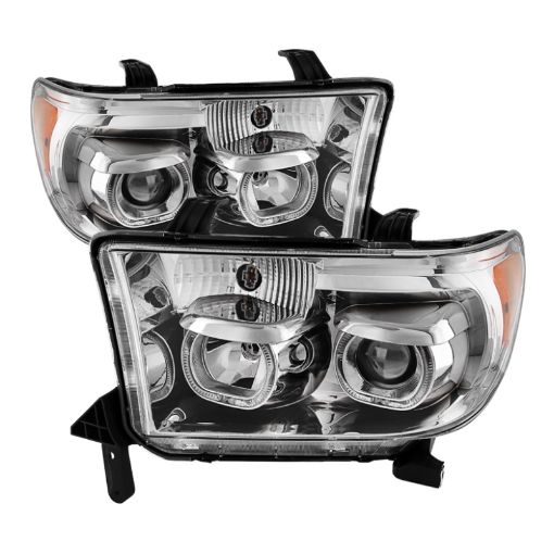 Picture of Xtune Toyota Tundra 07 - 13 Projector Headlights Eliminates AFS LED Halo Chrome PRO - JH - TTUN07 - CFB - C