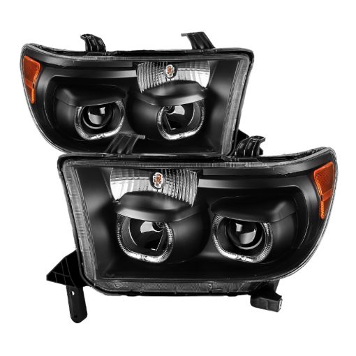 Picture of Xtune Toyota Tundra 07 - 13 Projector Headlights Eliminates AFS LED Halo Black PRO - JH - TTUN07 - CFB - BK