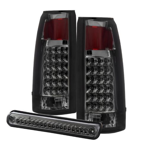 Picture of Xtune Yukon Denali 99 - 00 LED Tail Lights w 3rd LED Brake Light Smoked ALT - JH - CCK88 - LED - SET - SM