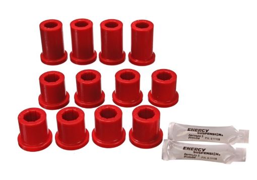 Picture of Energy Suspension 84 - 85 Toyota 4Runner 2 4WD Red Front Leaf Spring Bushing Set
