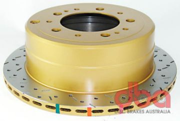 Picture of DBA 98 - 05 Lexus LX 470 98 Toyota Landcruiser 100 Series Rear Drilled Slotted 4000 Series Rotor