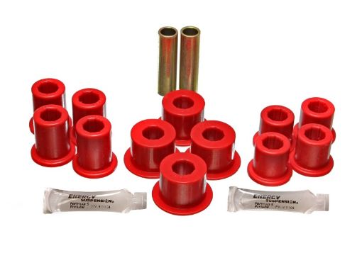 Picture of Energy Suspension 89 - 94 Toyota Pick Up 2WD (Exc T - 100Tundra) Red Rear Leaf Spring Bushing Set