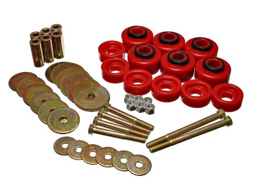 Picture of Energy Suspension 97 - 03 Ford F - 100F - 150 2WDF250 2WD L - Duty Red Body (Cab) Mount Set