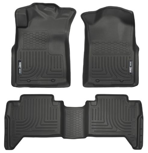 Picture of Husky Liners 05 - 13 Toyota Tacoma WeatherBeater Combo Black Floor Liners