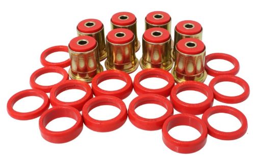 Picture of Energy Suspension GM Red Rear End Control Arm Bushng Set w Thrust Washer