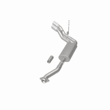 Picture of MagnaFlow 11 - 13 Ford F - 150 Pickup Dual Same Side Before PS Rear Tire Stainless CatBack Perf Exhaust