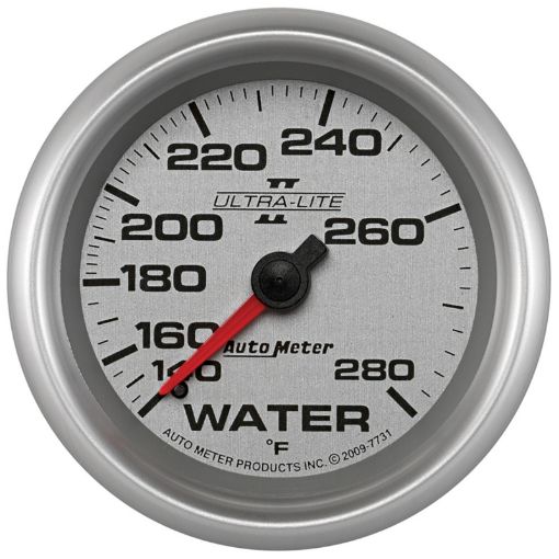 Picture of Autometer Ultra - Lite II 2 58in 140 - 280 Degree F Mechanical Water Temperature Gauge