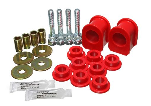 Picture of Energy Suspension 99 - 04 Ford F250 SD350 4WD Red Front 1 - 14in Sway Bar Bushing Set
