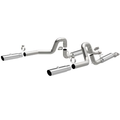 Picture of MagnaFlow 99 - 04 Mustang Mach 1 V8 4.6L Dual Split Rear Exit Stainless Cat - Back Performance Exhaust