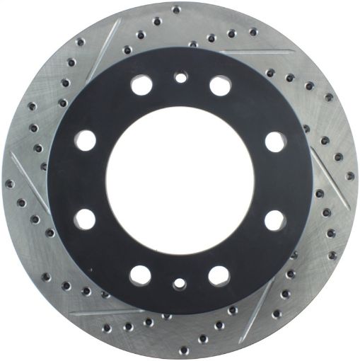 Picture of StopTech 01 - 09 Chevrolet Silverado 2500HD 3500 Front Right Slotted Drilled Rotor