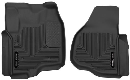 Picture of Husky Liners 12 - 13 F - 250F - 350F - 450 Super Duty X - Act Contour Black Front Floor Liners