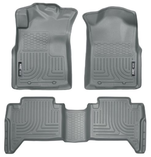 Picture of Husky Liners 05 - 13 Toyota Tacoma WeatherBeater Combo Grey Floor Liners