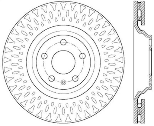 Picture of StopTech Slotted Drilled Sport Brake Rotor
