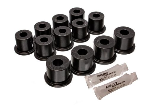 Picture of Energy Suspension 80 - 86 Nissan 720 Hardbody Pickup 2WD Black Rear Leaf Spring Bushing Set