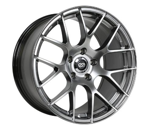 Picture of Enkei Raijin 19x8 40mm Offset 5x114.3 Bolt Pattern 72.6 Bore Dia Hyper Silver Wheel