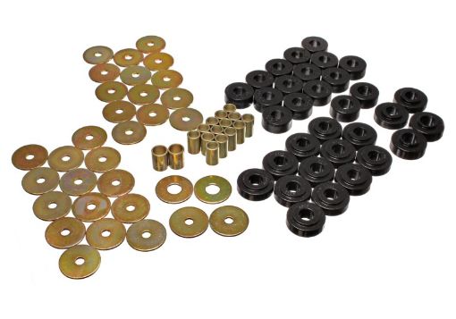 Picture of Energy Suspension 65 - 67 Chevy MalibuChevelleMonte Carlo CONVERTIBLE ONLY Black Body Mount Set