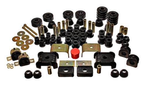 Picture of Energy Suspension 73 - 80 ChevyGMC 4WD (W Stock Front Springs) Black Hyper - flex Master Bushing Set